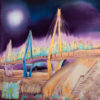 Silk Scarf “Murom. Bridge across the Oka “
